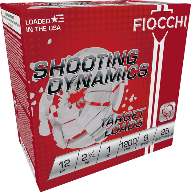 Picture of  Fiocchi 12Sd1h9 Shooting Dynamics Target 12Gauge 2.75" 1Oz 9Shot 25 Per Box/10 Case 762344705576