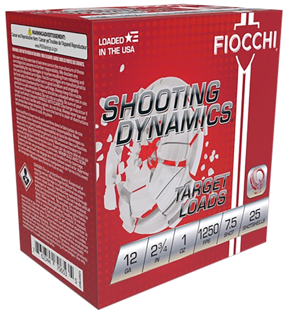 Picture of  Fiocchi 12Sd1x75 Shooting Dynamics  12Gauge 2.75" 1Oz 7.5Shot 25 Per Box/10 Case
