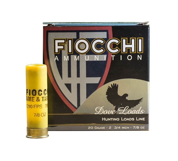 Picture of Fiocchi 20 Gauge Ammo 2 3/4 7/8 OZ #7.5 1210 Fps -Box OF 25 Rounds