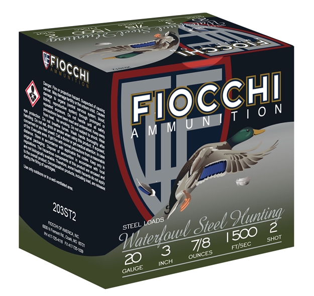 Picture of  Fiocchi 203St2 Flyway  20Gauge 3" 7/8Oz 2Shot 25 Per Box/10 Case