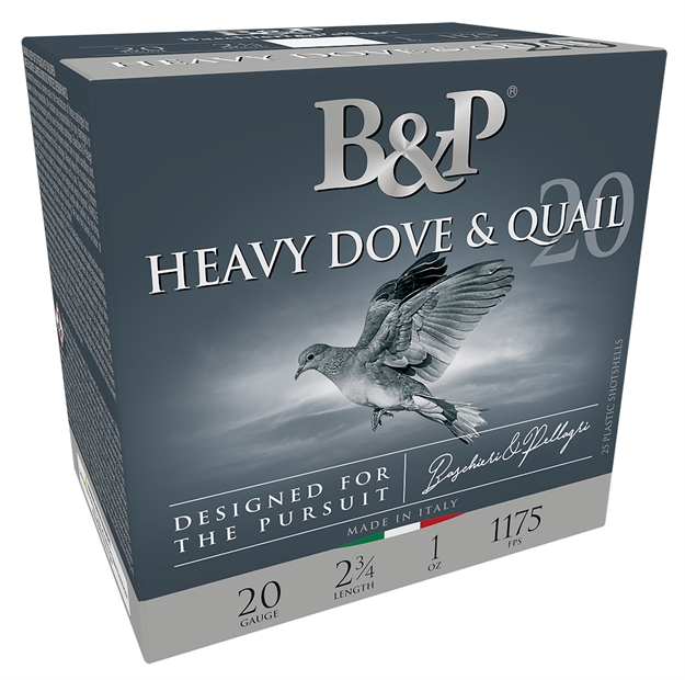Picture of  B&P Ammunition 20Bd8 Heavy Dove & Quail  20Gauge 2.75" 1Oz 8Shot 25 Per Box/10 Case 878122006763