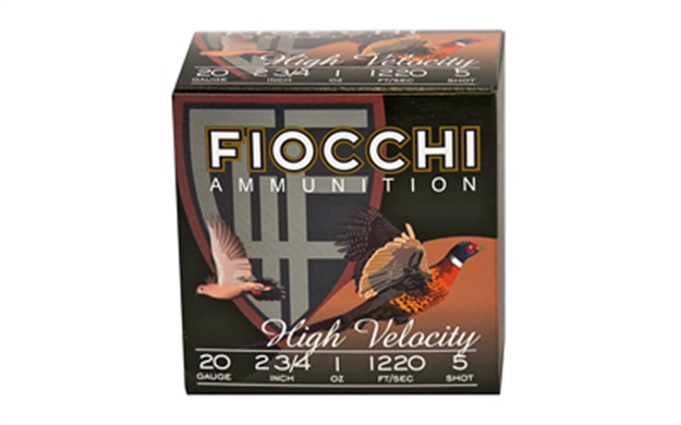 Picture of  Fiocchi 20Hv5 Field Dynamics High Velocity 20Gauge 2.75" 1Oz 5Shot 25 Per Box/10 Case 762344700953