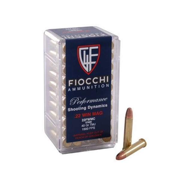 Picture of Fiocchi 22 Win Mag 40Gr Fmj  Box OF 50