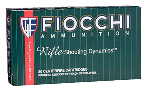 Picture of Fiocchi Centerfire Rifle Ammo 22-250 Rem, 55 Gr, Psp Pointed Soft Point, 3,650 Fps, 20 Rnd 762344707433 -