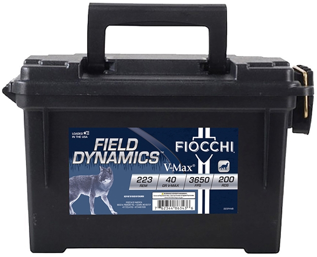 Picture of  Fiocchi 223Fhvb Field Dynamics  223Rem 40Gr Hornady V-Max 50/4 *Sold AS Case 762344863443