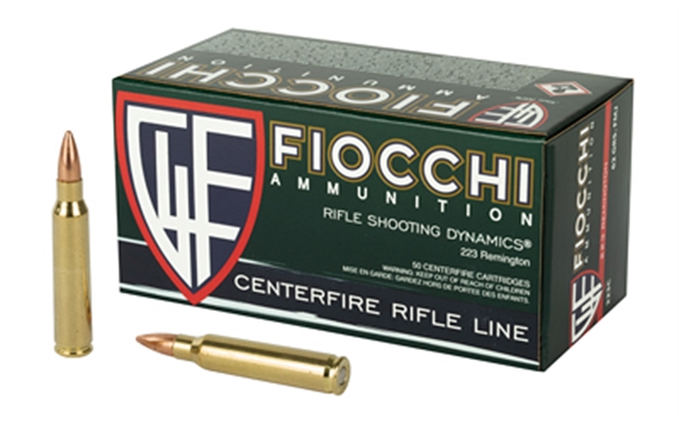 Picture of Fiocchi Rifle Shooting Dynamics Rifle Ammo 223 Rem, Fmjbt, 62 Grains, 3000 Fps, 50, Boxed 762344706580