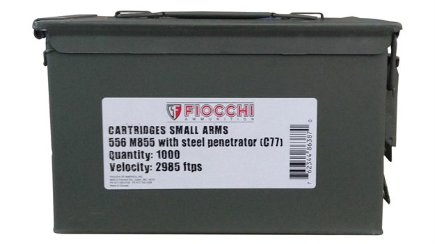 Picture of Fiocchi 223Ss109gd Canned Heat 223 Remington/5.56 Nato 62 GR Full Metal Jacket 1