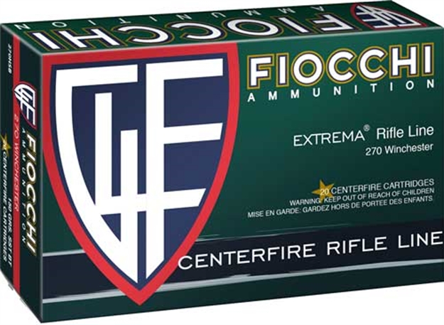 Picture of Fiocchi Centerfire Rifle Ammo 270 Win, 150 Gr, Sst Hornandy Ballistic Tip, 2,860 Fps, 20 Rnd 270HSB