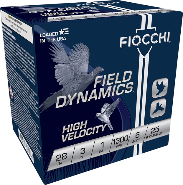 Picture of  Fiocchi 283Hv6 Field Dynamics High Velocity 28Gauge 3" 1Oz 6Shot 25 Per Box/10 Case 762344707976