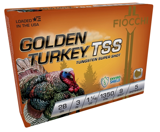 Picture of  Fiocchi 283Tss9 Golden Turkey Tss 28Gauge 3" 1 1/16Oz 9Shot 5 Per Box/10 Case