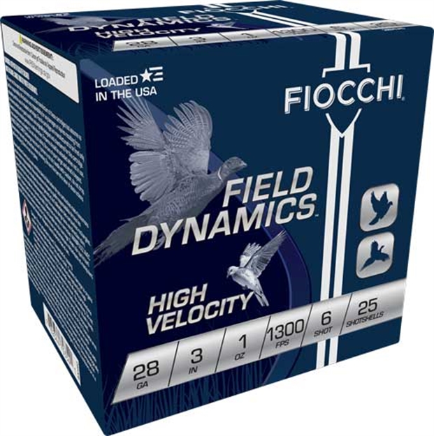 Picture of  Fiocchi 283Hv6 Field Dynamics High Velocity 28Gauge 3" 1Oz 6Shot 25 Per Box/10 Case