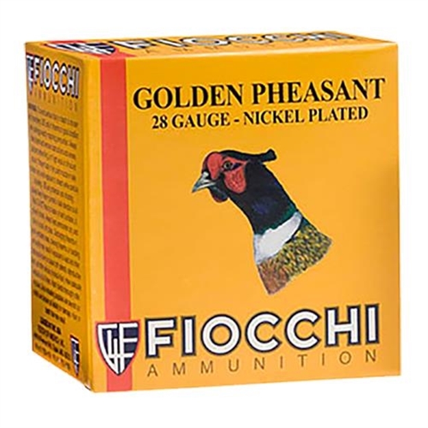 Picture of Fiocchi Golden Pheasant Shotshell 28 Ga, 2-3/4 In, No. 6, 7/8Oz, Max Dr, 1300 Fps, 25 Rnd Per Box 762344703800 -