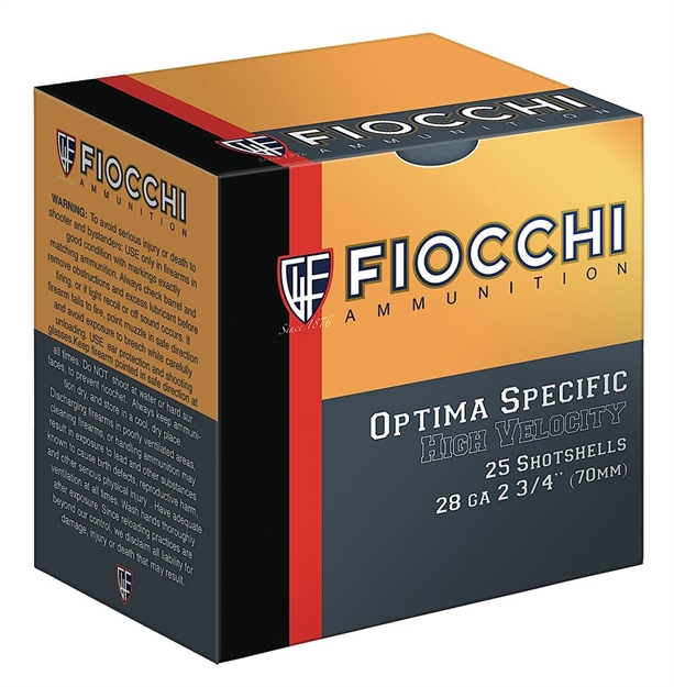 Picture of Fiocchi 28Hv75 Field Dynamics High Velocity 28Gauge 2.75" 3/4Oz 7.5Shot 25 Per Box/10 Case 28HV7.5
