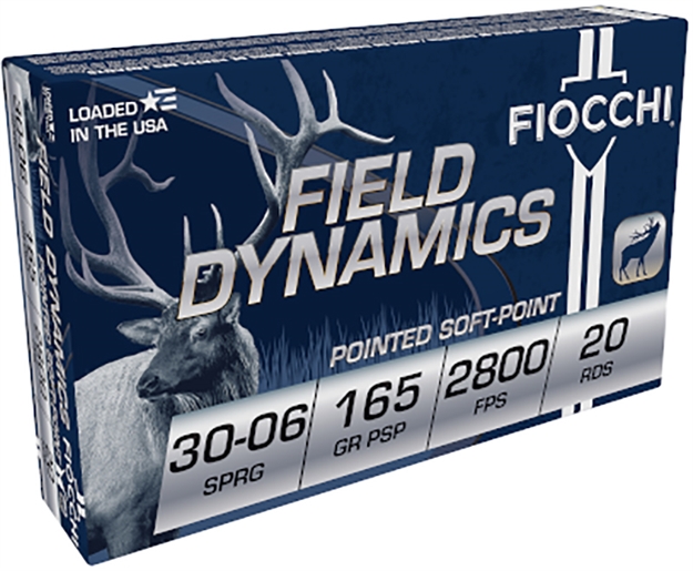 Picture of Fiocchi Centerfire Rifle Ammo 30-06 Sprg, 165 Gr, Psp Pointed Soft Point, 2,800 Fps, 20 Rnd 3006C