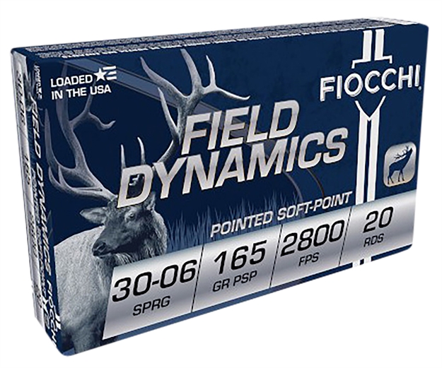 Picture of Fiocchi Centerfire Rifle Ammo 30-06 Sprg, 165 Gr, Psp Pointed Soft Point, 2,800 Fps, 20 Rnd 3006C