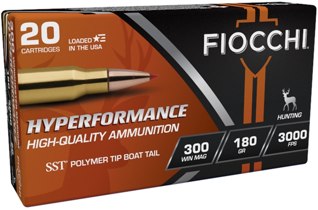 Picture of Fiocchi Centerfire Rifle Ammo 300 Win,180 Gr, Sst Hornady Ballistic Tip, 3,000 Fps, 20 Rnd 300WMHSA 762344709079