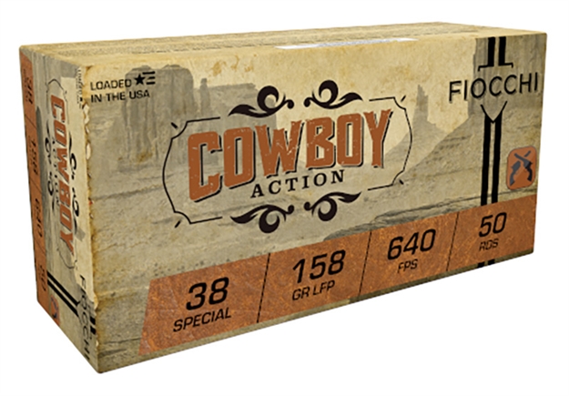 Picture of  Fiocchi 38Ca Cowboy Action  38Special 158Gr Lead Flat Point 50 Per Box/10 Case