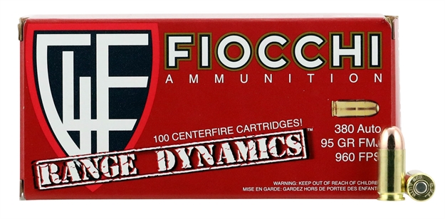 Picture of Fiocchi 380Acp 95Gr Fmj
