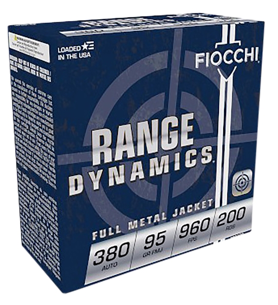Picture of  Fiocchi 380Ard Range Dynamics Pistol 380 Acp 95 GR Full Metal Jacket (Fmj) 200 Per Box/ 5 CS 762344711904