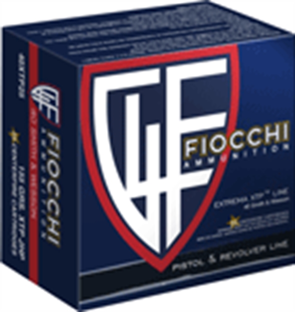 Picture of Fiocchi Extrema Pistol Ammo 40 S&W, Xtp Jhp, 155 Gr, 1160 Fps, 25 Rnd, Boxed 762344710549 -