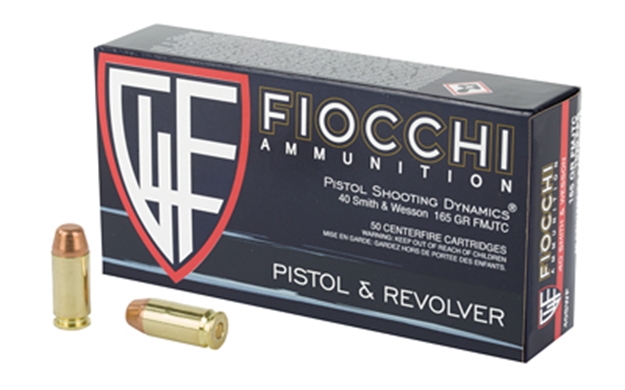 Picture of  Fiocchi 40Swf Range Dynamics  40S&W 165Gr Full Metal Jacket Truncated Cone 50 Per Box/20 Case