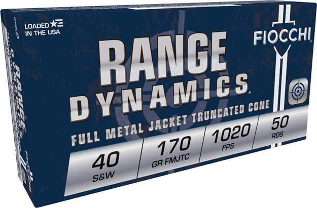Picture of Fiocchi 40Swa Range Dynamics  40S&W 170Gr Full Metal Jacket Truncated Cone 50 Per Box/20 Case 762344001074