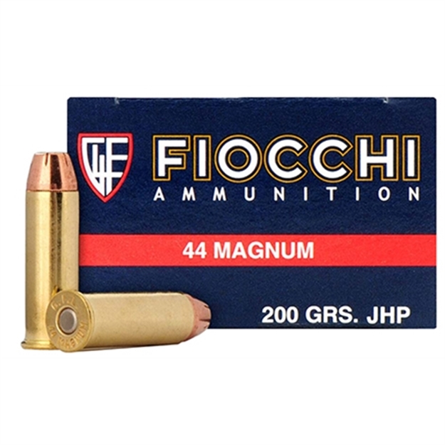 Picture of Fiocchi 44B500 Defense Dynamics  44Remmag 200Gr Semi Jacketed Hollow Point 50 Per Box/10 Case 762344001128 -
