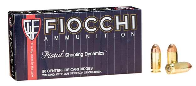 Picture of Fiocchi Shooting Dynamics Pistol Ammo 45 Acp, Fmj, 230 Gr, 875 Fps, 50 Rnd, Boxed 45A500 762344001166