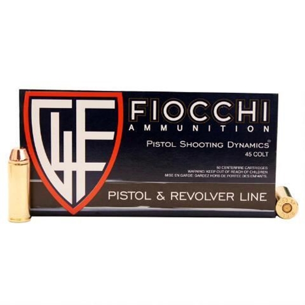 Picture of Fiocchi 45 Long Colt 225Gr Cmj  Ammo - Box 50