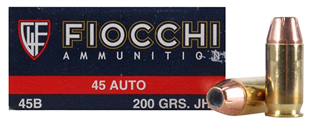 Picture of  Fiocchi 45B500 Defense Dynamics  45Acp 200Gr Jacketed Hollow Point 50 Per Box/10 Case 762344001203