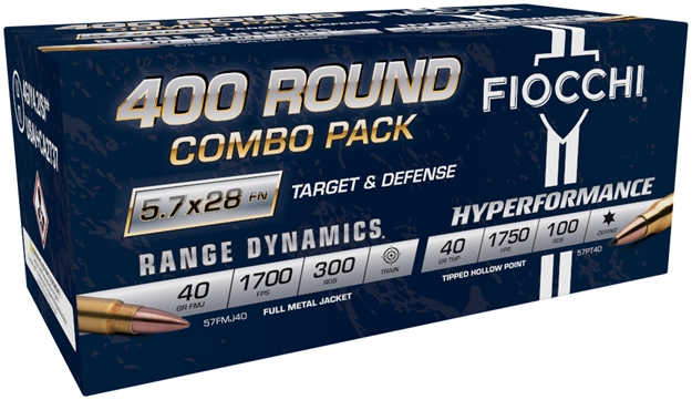 Picture of  Fiocchi 57Compt Hyperformance  5.7X28mm Full Metal Jacket 400Rds *Combo Pack