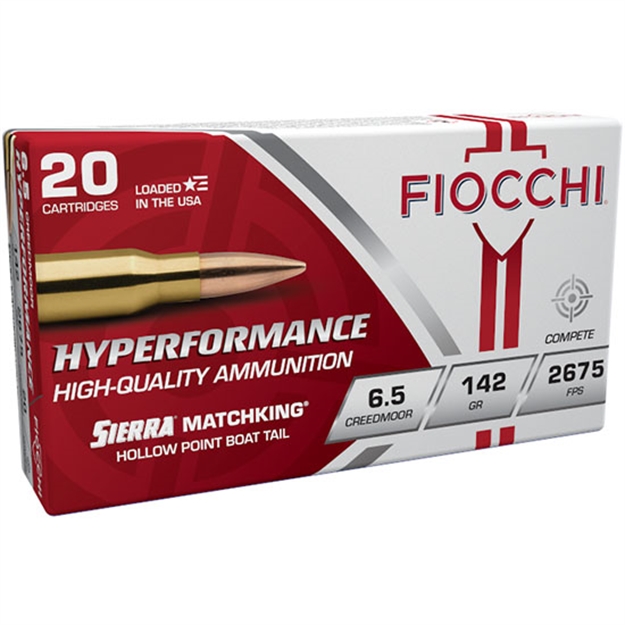 Picture of Fiocchi 65Cmmkc Hyperformance Compete 6.5Creedmoor 142Gr Sierra Matchking Bthp 20 Per Box/10 Case 65CMMKB