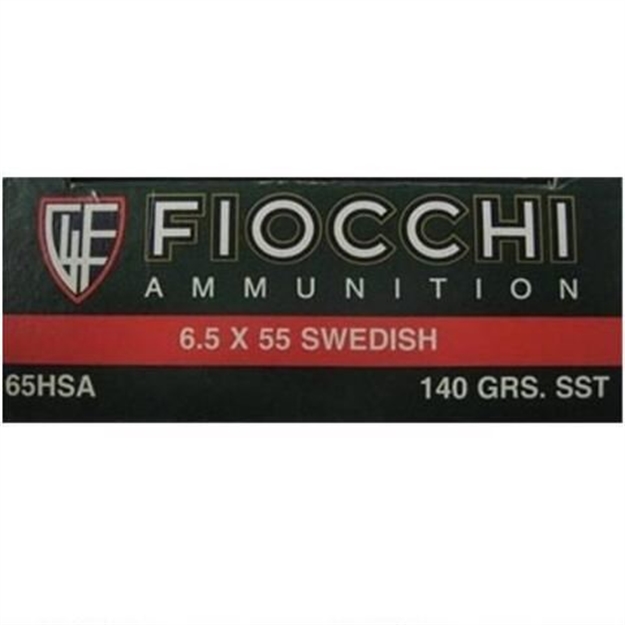 Picture of Fiocchi 6.5X55 Swedish 140Gr Sst Ammo - Box OF 20