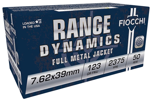 Picture of  Fiocchi 762X39a Range Dynamics  7.62X39mm 123Gr Full Metal Jacket 50 Per Box/10 Case 762344713373