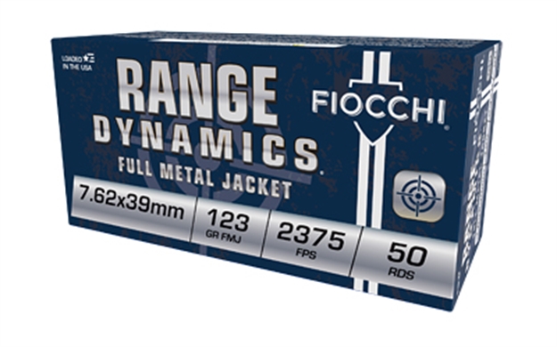 Picture of  Fiocchi 762X39a Range Dynamics  7.62X39mm 123Gr Full Metal Jacket 50 Per Box/10 Case 762344713373