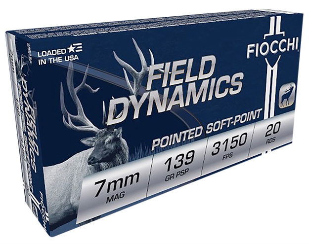 Picture of Fiocchi Centerfire Rifle Ammo 7Mm Mag, 139 Gr, Psp Pointed Soft Point, 3,150 Fps, 20 Rnd 7RMA 762344712109