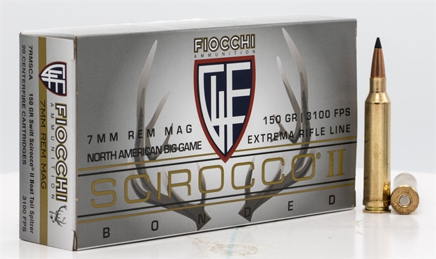 Picture of Fiocchi 7Mm Rem Mag 150Gr Scirocco 20Rd 10Bx/Cs ! 7RMSCA