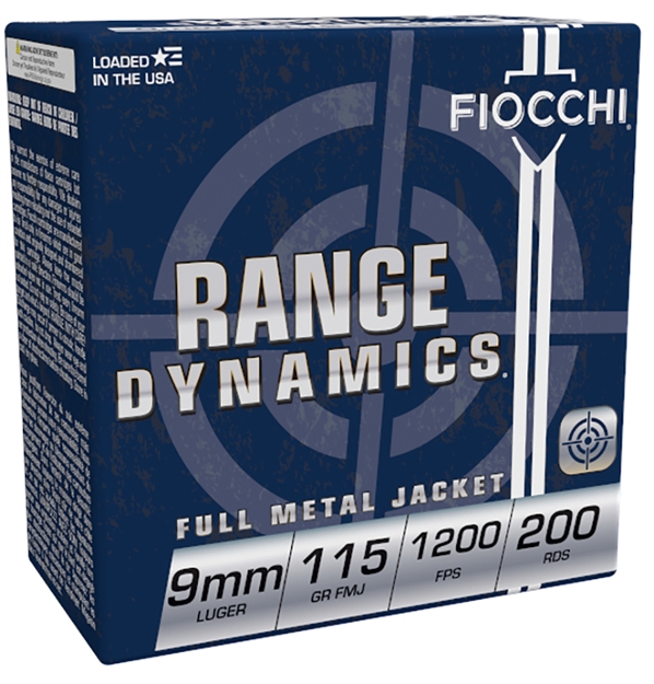 Picture of Fiocchi 9Mm      115Gr Fmj  200Rd/Bx  1000/Case