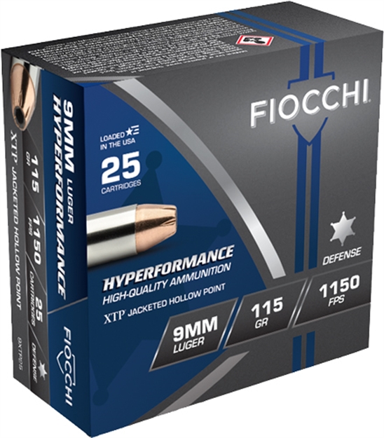 Picture of Fiocchi 9Mm Luger 115Gr Xtp-Hp 25Rd 20Bx/Cs < 9XTP25