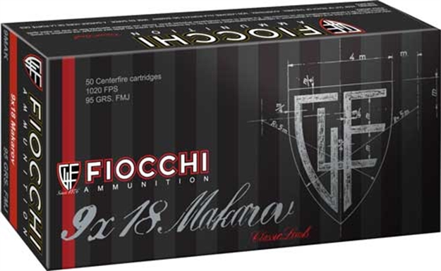 Picture of  Fiocchi 9Mak Heritage  9Mmmakarov 95Gr Full Metal Jacket 50 Per Box/20 Case