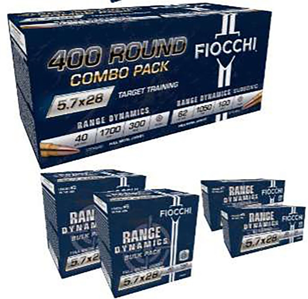 Picture of  Fiocchi 57Comsub Hyperformance  5.7X28mm Full Metal Jacket 400Rds *Combo Pack 762344866192