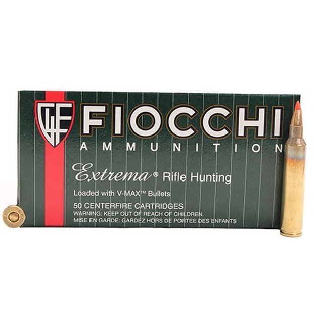 Picture of Fiocchi Extrema .204 Ruger Hornady V-Max Polymer Tip Boat Tail 40Gr - Box OF 50