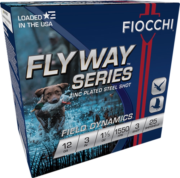 Picture of Fiocchi Flyway 12Ga 3" 1-1/5Oz #3 1550Fps 25Rd 10Bx/Cs A123ST153 762344711089
