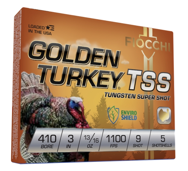 Picture of  Fiocchi 410Tss9 Golden Turkey Tss 410Gauge 3" 13/16Oz 9Shot 5 Per Box/10 Case