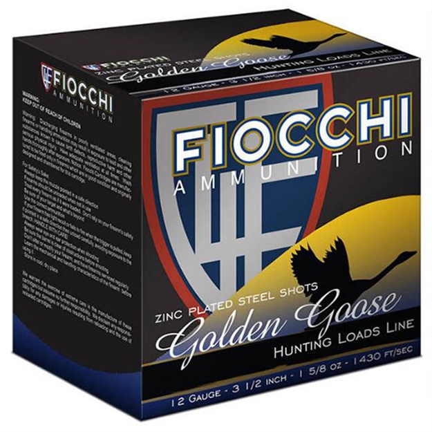 Picture of Fiocchi Golden Goose Steel 12Ga 3.5 1-5/8Oz 3B 25/