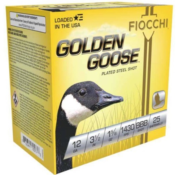 Picture of Fiocchi Golden Goose 12 Ga, 3.5", 1 5/8Oz, Bbb, 1430Fps 1235GG3B