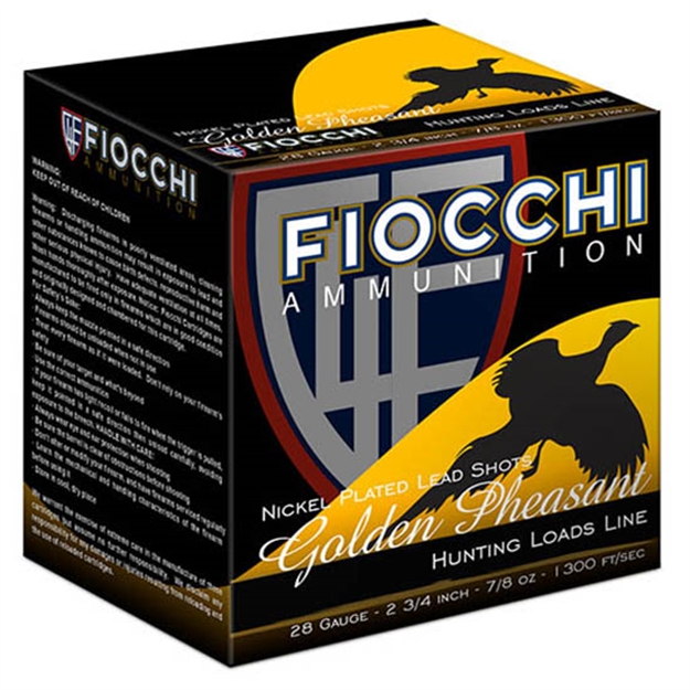Picture of  Fiocchi 283Gp75 Golden Pheasant Extrema 28Gauge 3" 11/16Oz 7.5Shot 25 Per Box/10 Case 762344710617