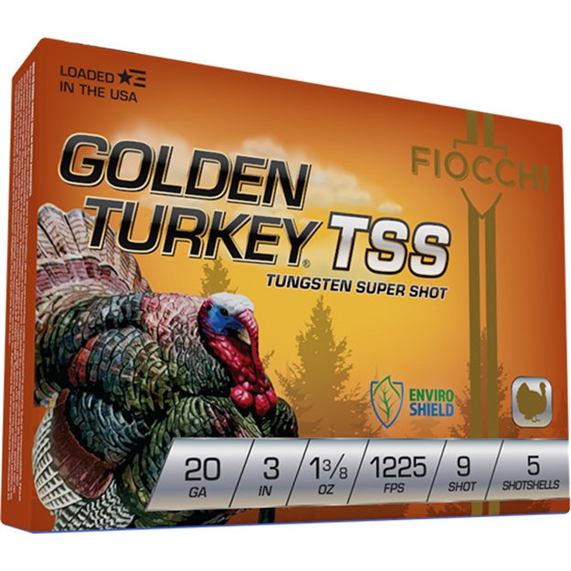 Picture of Fiocchi Golden Turkey Tss 20Ga 3" 1-3/8Oz #9 5Rd 10Bx/Cs 203TSS9 762344865591
