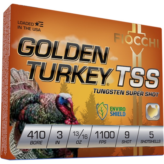 Picture of Fiocchi Golden Turkey Tss 410 3" 13/16Oz #9 5Rd 10Bx/Cs 410TSS9