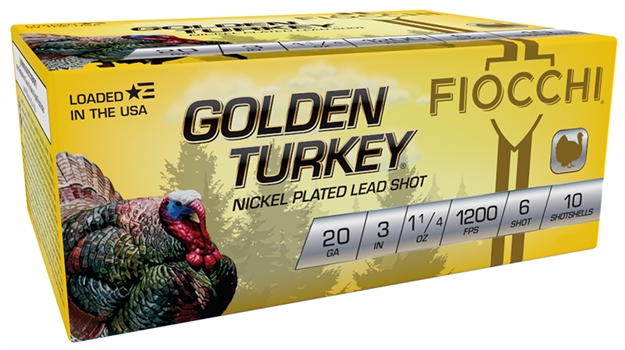 Picture of  Fiocchi 203Trkc6 Golden Turkey  20Gauge 3" 1 1/4Oz 6Shot 10 Per Box/10 Case 762344713120